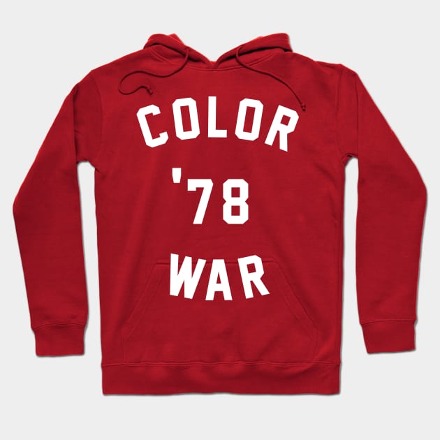 Color War 78 - 1978 Color War Jersey Hoodie by AlteredWalters